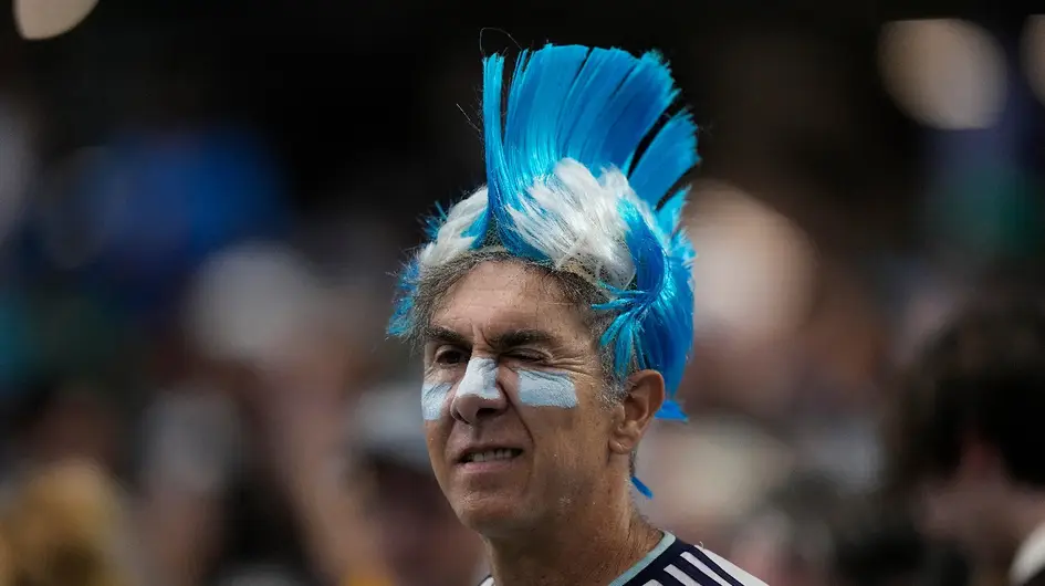El color de Argentina vs Austria