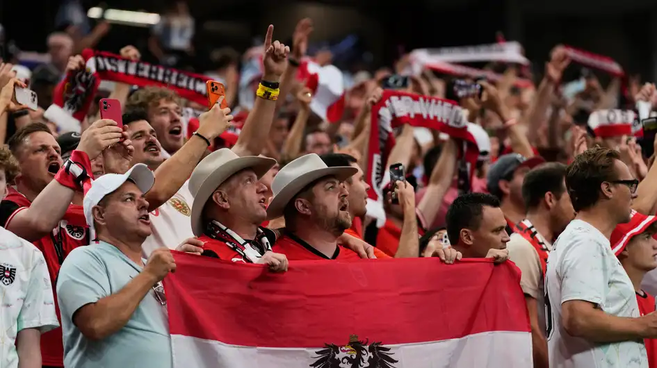 El color de Argentina vs Austria