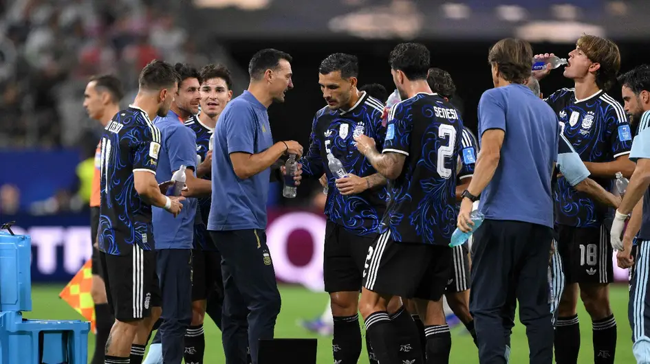Argentina y el triunfo ante Jordania en imágenes