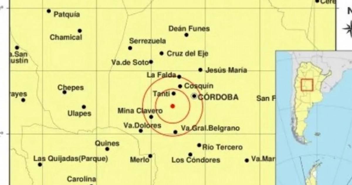Un temblor de magnitud 4 sacudió a Córdoba de madrugada: temor | El Dia
