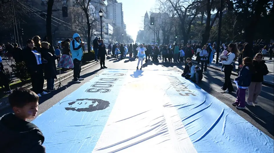 Así se festejó en La Plata la clasificación de Argentina a Cuartos de Final