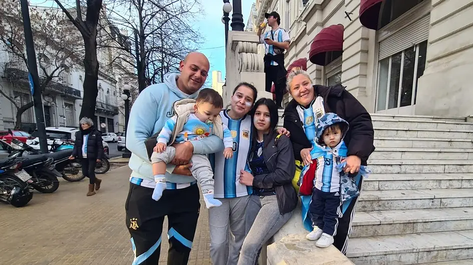 Así se festejó en La Plata la clasificación de Argentina a Cuartos de Final