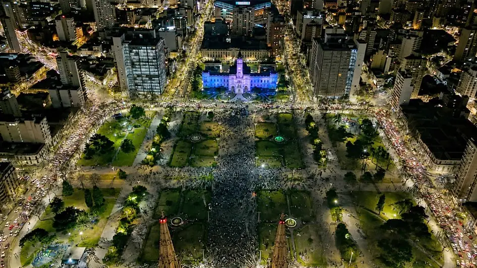 En imágenes | La Plata explotó de felicidad con Argentina