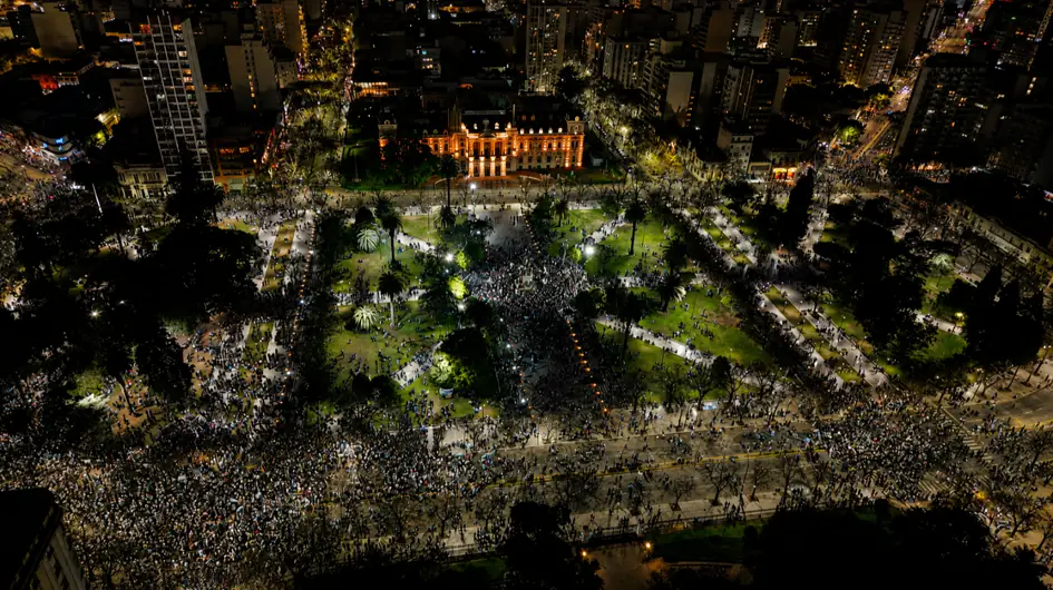En imágenes | La Plata explotó de felicidad con Argentina