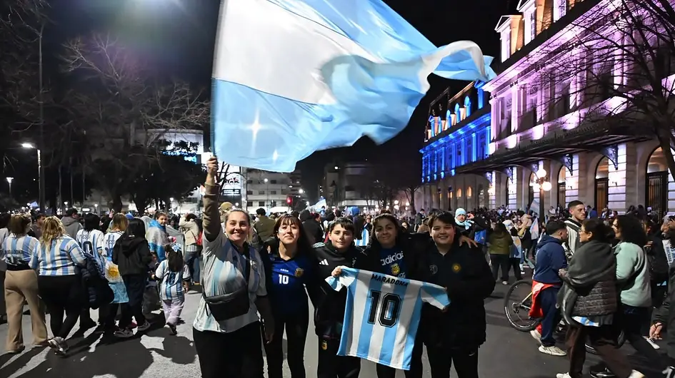 En imágenes | La Plata explotó de felicidad con Argentina