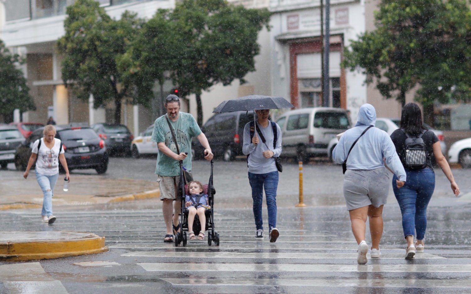 La Plata en imágenes: pasados por agua