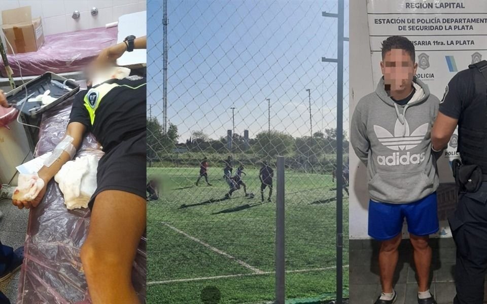 Cayó el jugador que golpeó salvajemente a un árbitro de fútbol