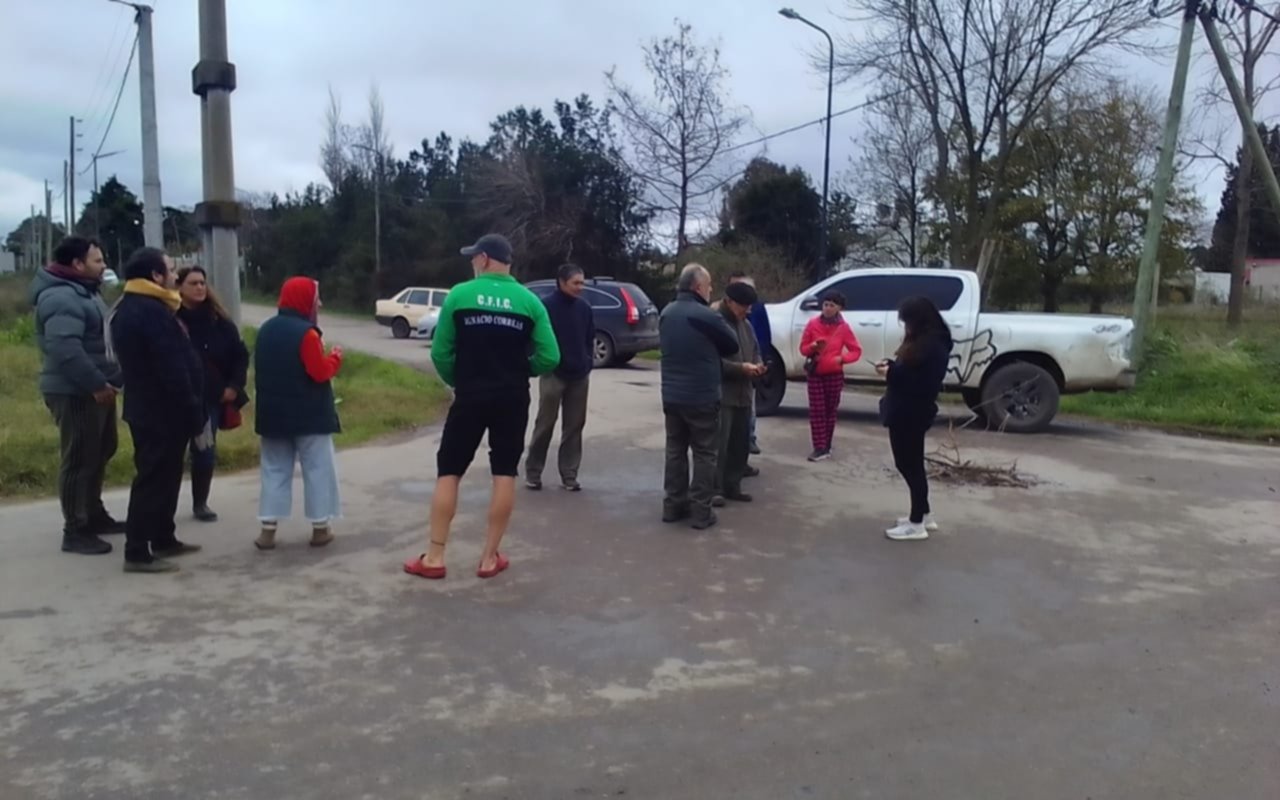 En Correas, corte de luz y calles interrumpidas
