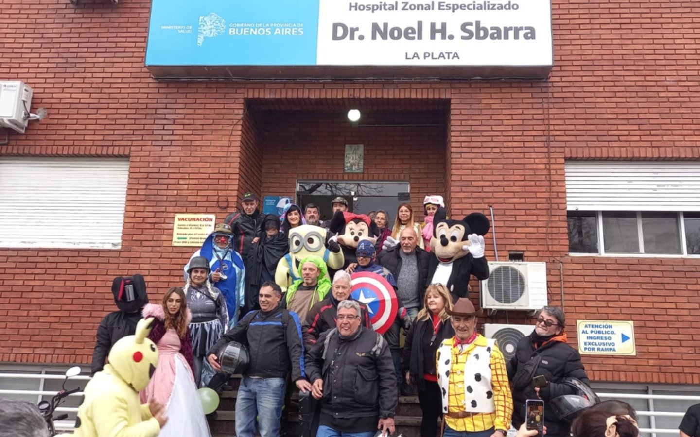 Caravana de motoqueros solidarios