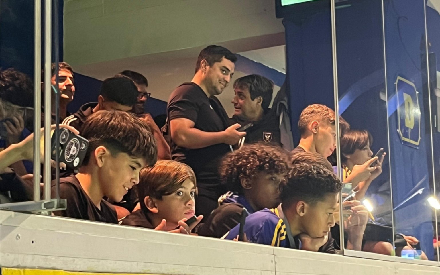Thiago Messi estuvo en la Bombonera para Boca-Gimnasia