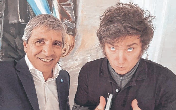 Primera reunión del año para Milei y Caputo