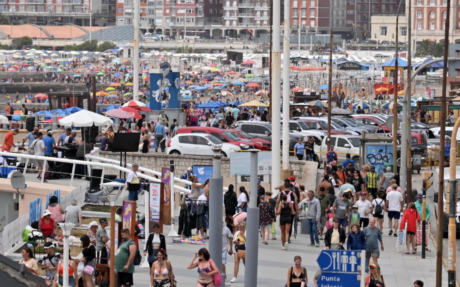 Mardel, repleta de gente que espera la llegada del típico calor de verano