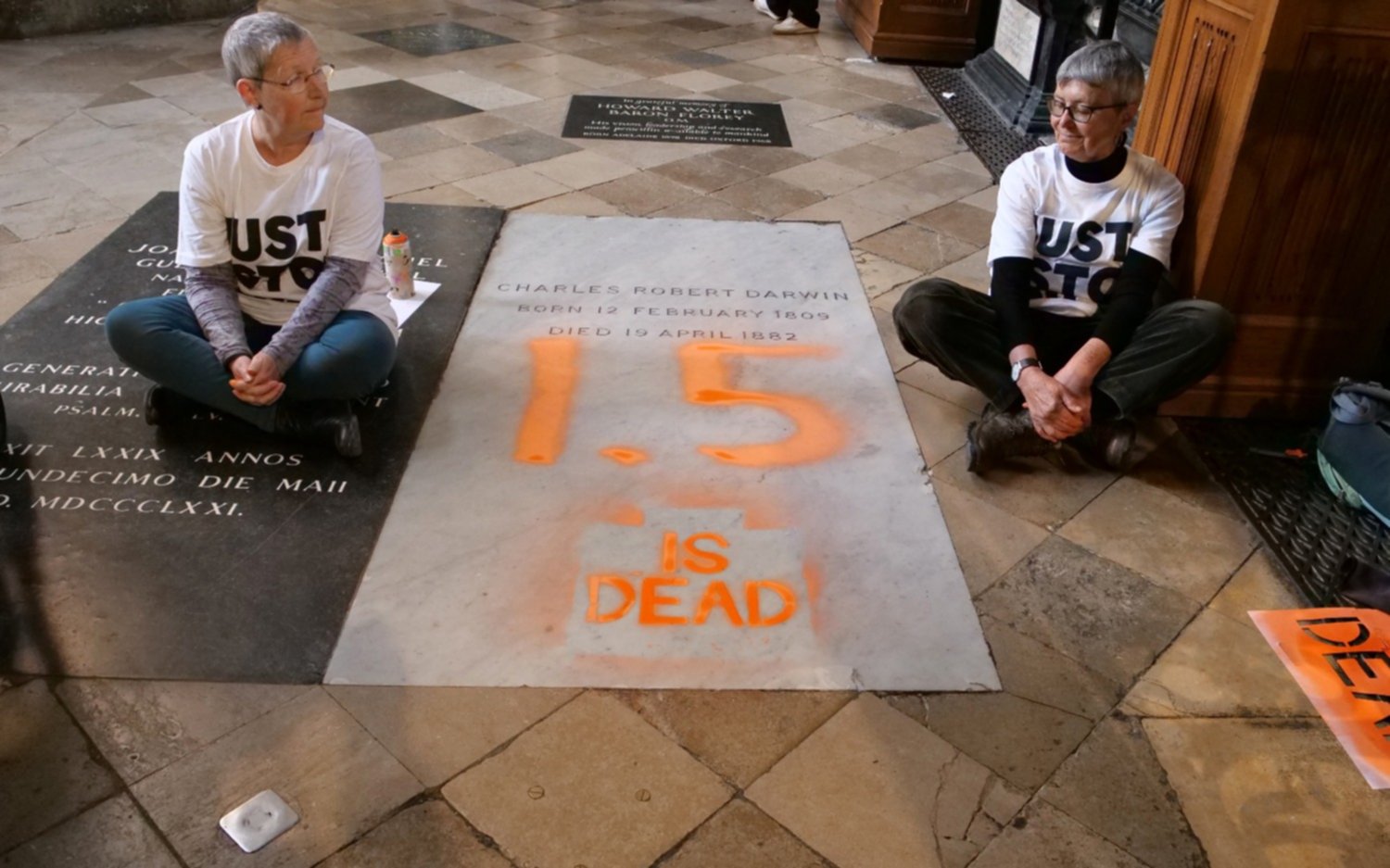 Ecologistas vandalizan la tumba de Darwin en Londres