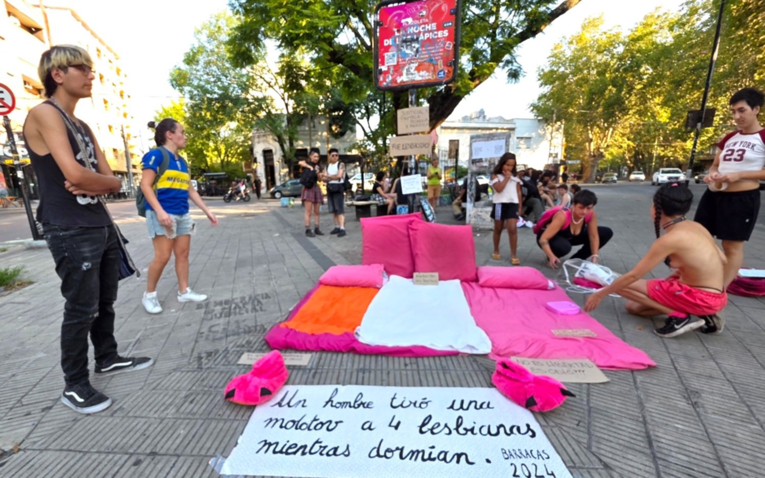 La comunidad lésbica también marchó en La Plata