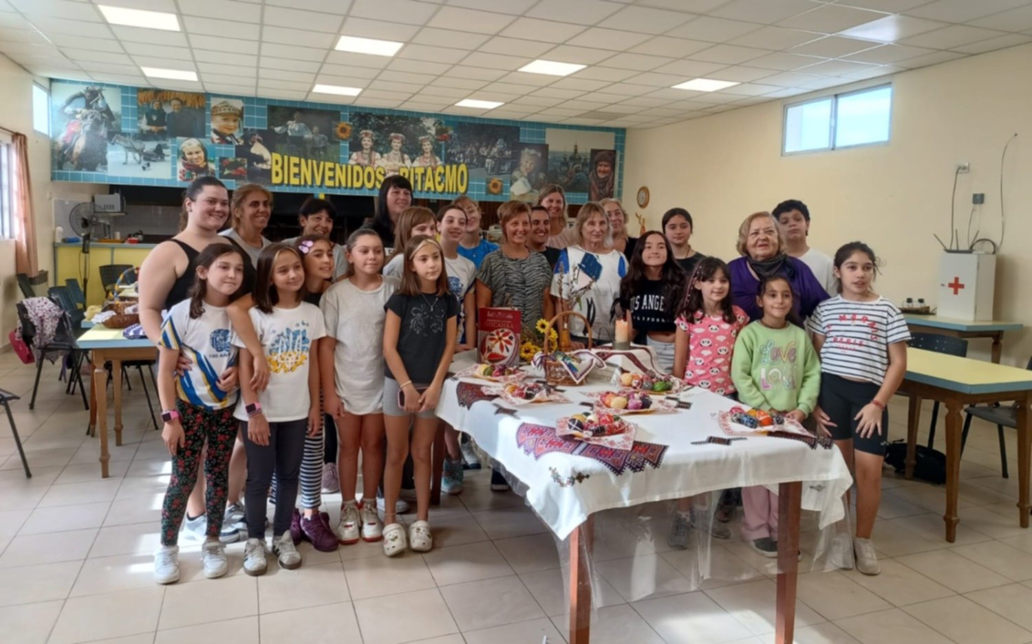 Muestra de la comunidad ucraniana sobre el taller de “pysanky”