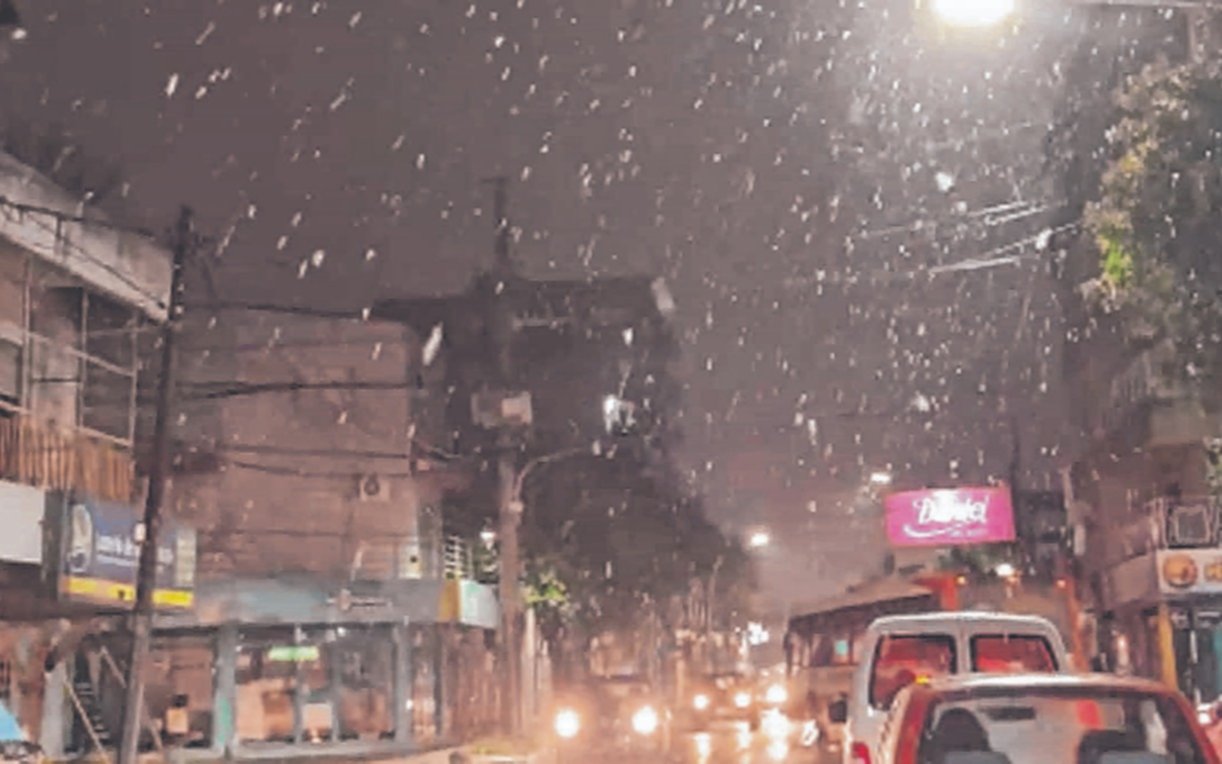 Las zonas que tuvieron una leve nevada en el conurbano bonaerense