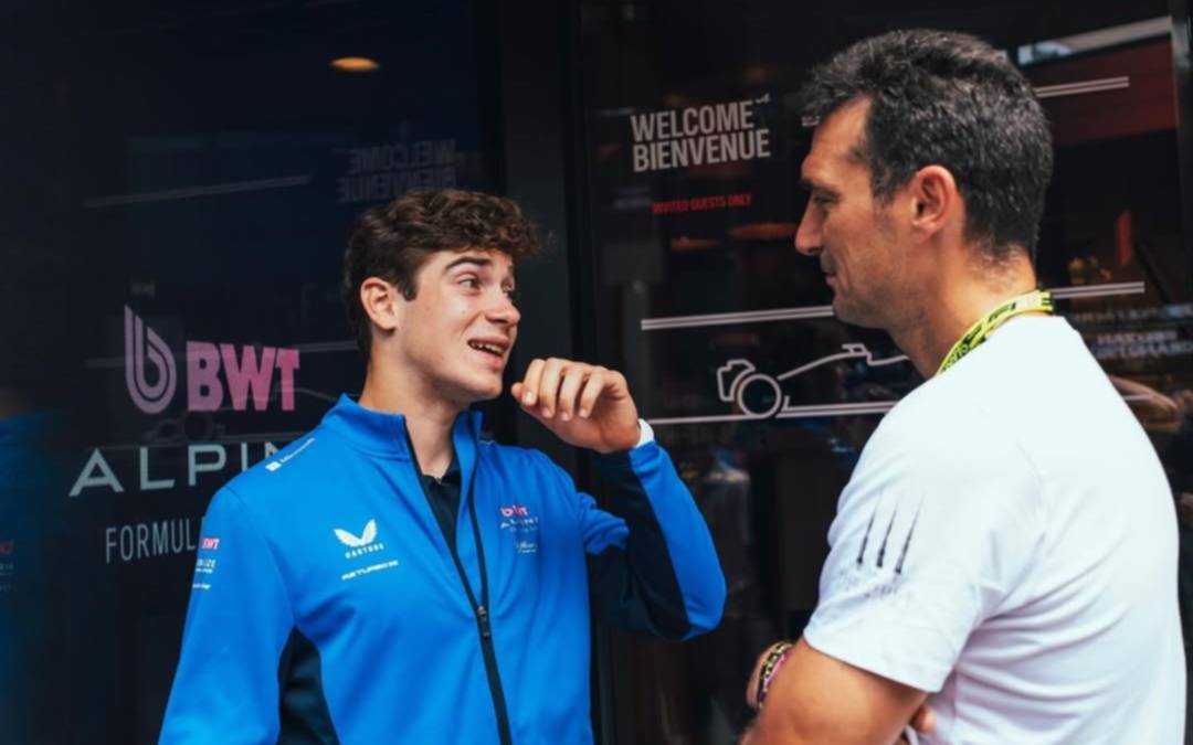 Lionel Scaloni, un invitado de lujo en el Gran Premio de Bélgica