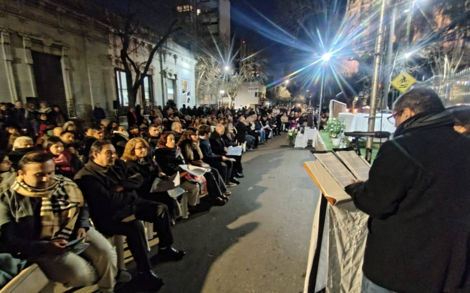 Misa en la calle por los 60 años del Movimiento Schoenstatt en La Plata