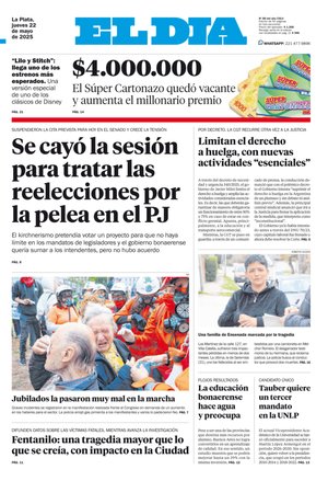Tapa de la Edición Impresa