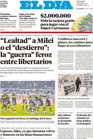 Tapa de la Edición Impresa