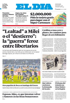Tapa de la Edición Impresa