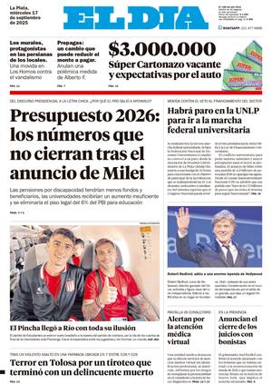 Tapa de la Edición Impresa