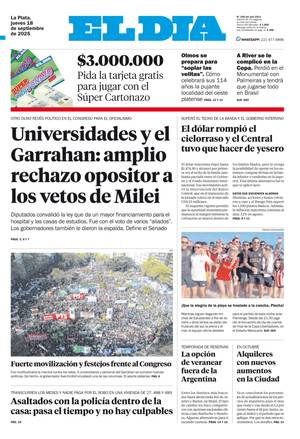 Tapa de la Edición Impresa