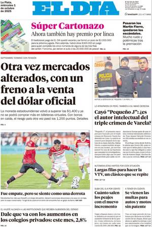 Tapa de la Edición Impresa