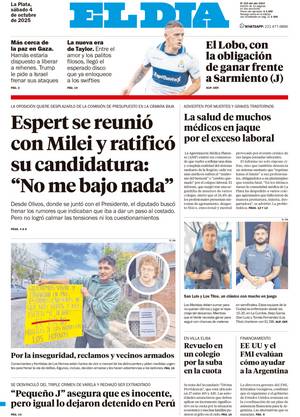 Tapa de la Edición Impresa