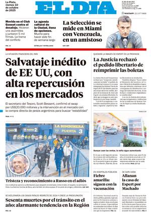 Tapa de la Edición Impresa