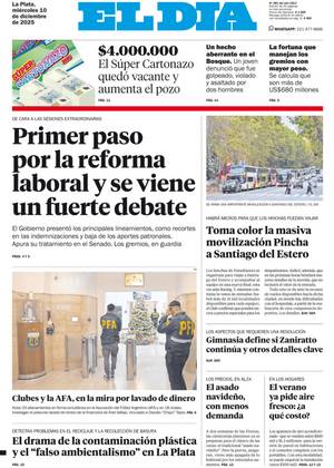 Tapa de la Edición Impresa
