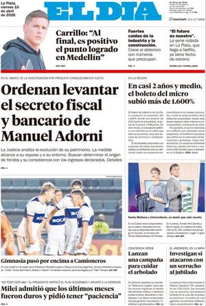 Tapa de la Edición Impresa