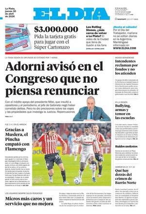 Tapa de la Edición Impresa