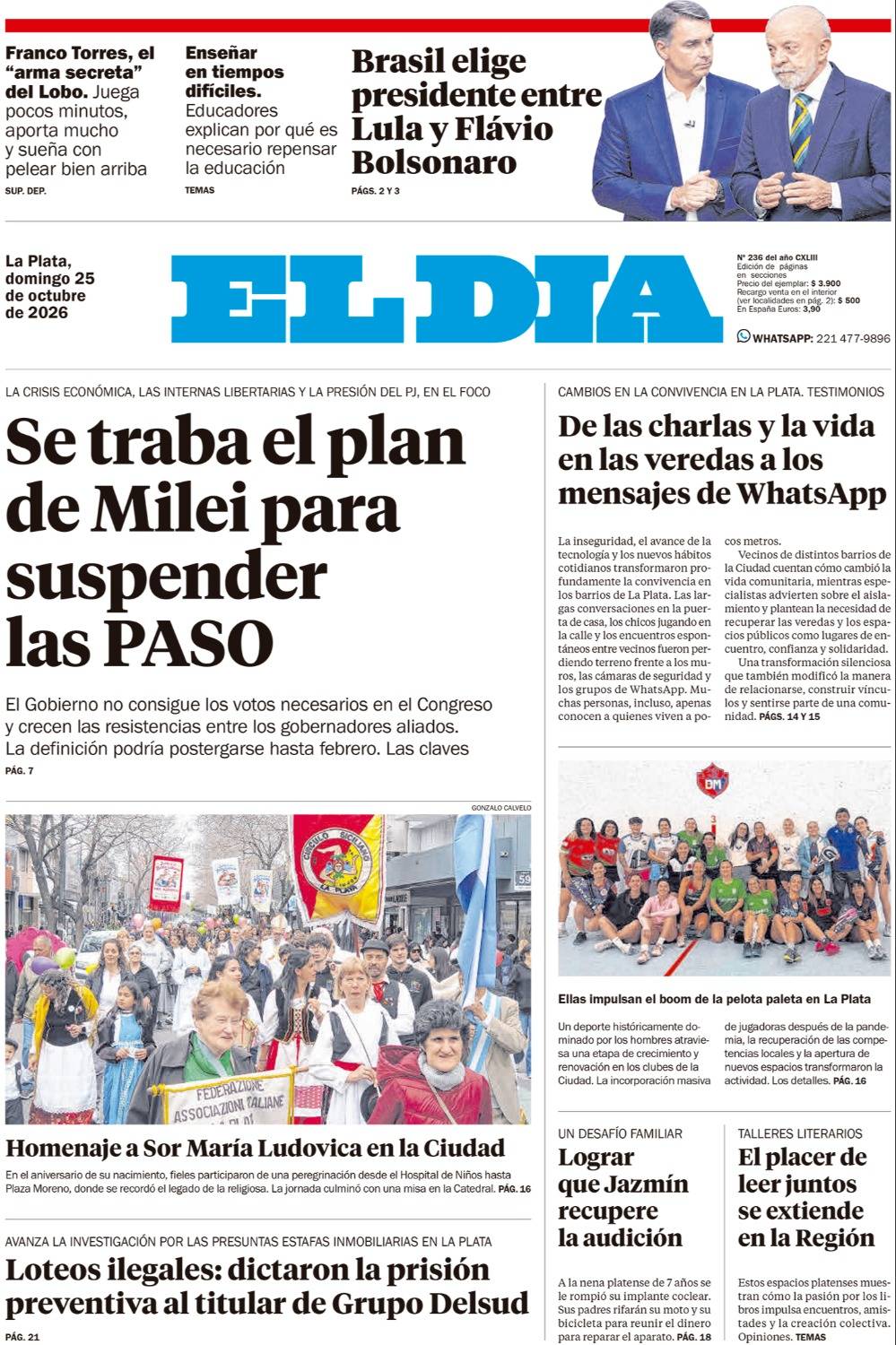 El Día del 25/10/20262